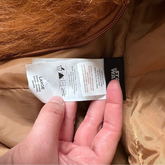 Star Wars Full Body Chewbaca Kids Furry Brown Costume Large BROKEN ZIPPER - Picture 6 of 7